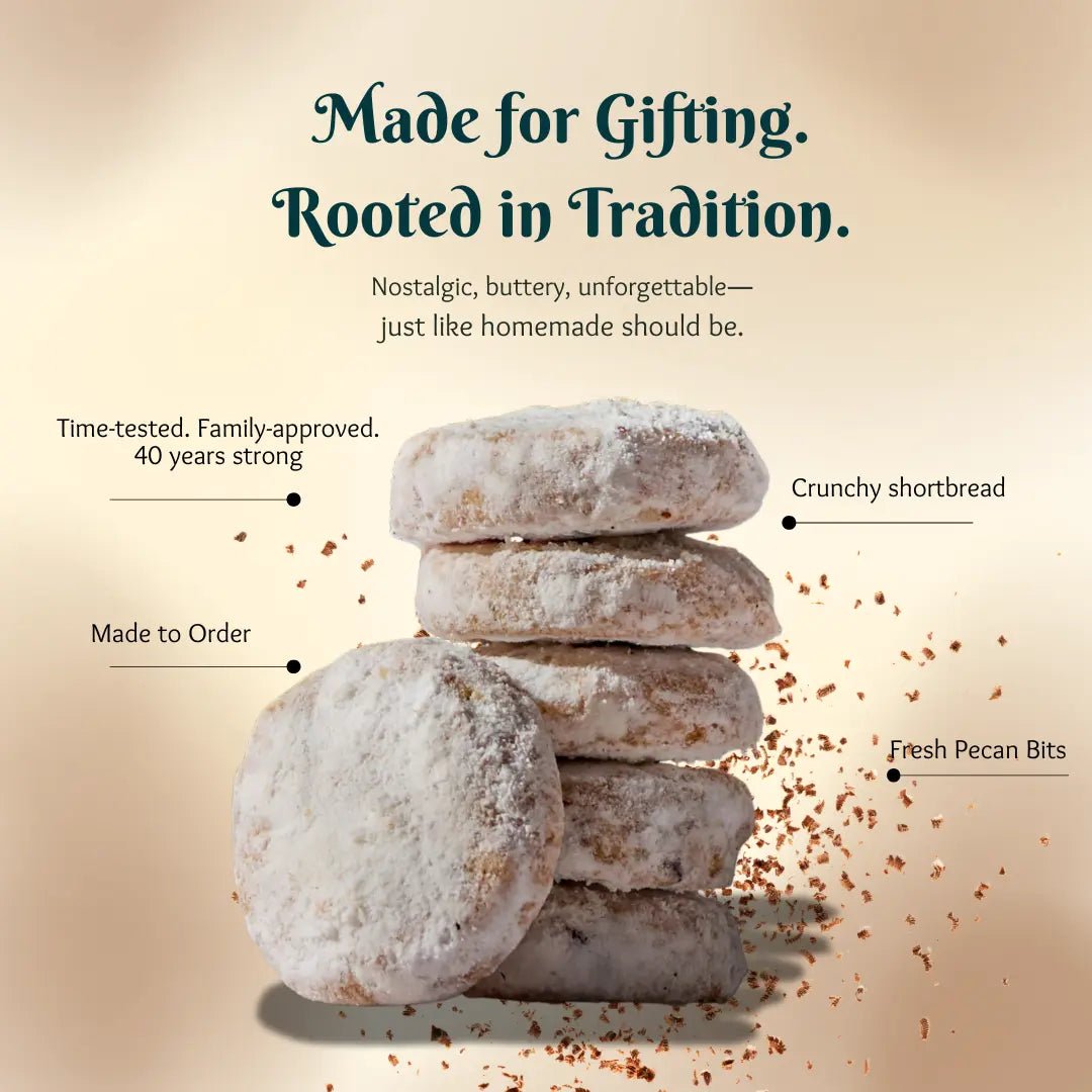 LUNA Mexican Wedding Cookies Pouch (10-12 ct) - Case of 10 - Romero
