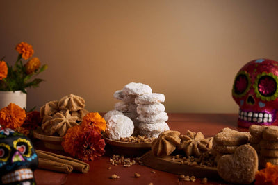 Mexican cookies for dia de los muertos dessert