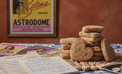 Valentina Mexican cookies and Selena memorabilia