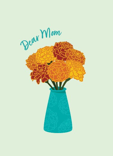 Dear mom card vertical