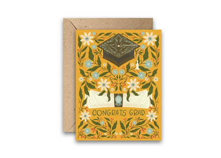 Classic Grad – Cap and Diploma Graduation Greeting Card