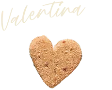 Valentina heart-shaped polvorone cookie