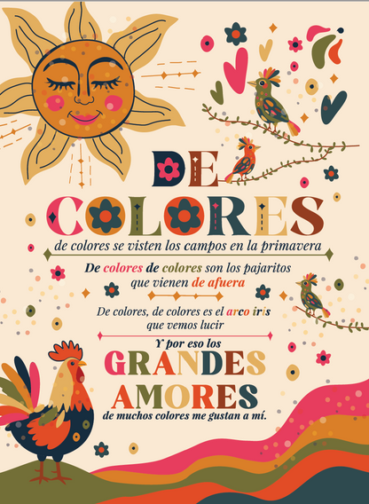De Colores Greeting Note Card