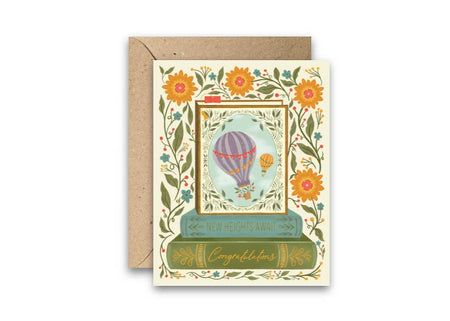 New Heights Await – Inspirational Graduation Greeting Card