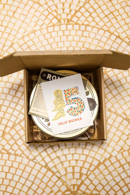 Quinceañera Gifts- Cookies, a Card, and a Charm