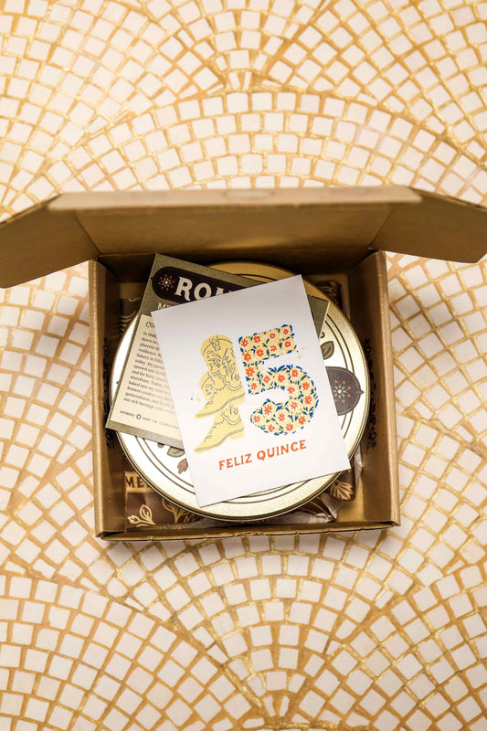 Quinceañera Gifts- Cookies, a Card, and a Charm