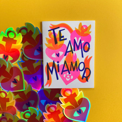 Te Amo Mi Amor - Love Spanish Risograph Card - Romero